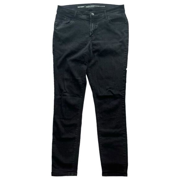 Old Navy Black Super Skinny Mid Rise Women’s Size 10R - Picture 1 of 7